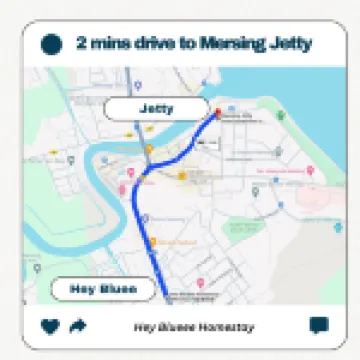 HeyBlueee Homestay~ 5min Jetty/Netflix/Games