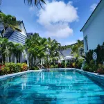 Ngoc Trai Xanh Bungalow - 游泳池