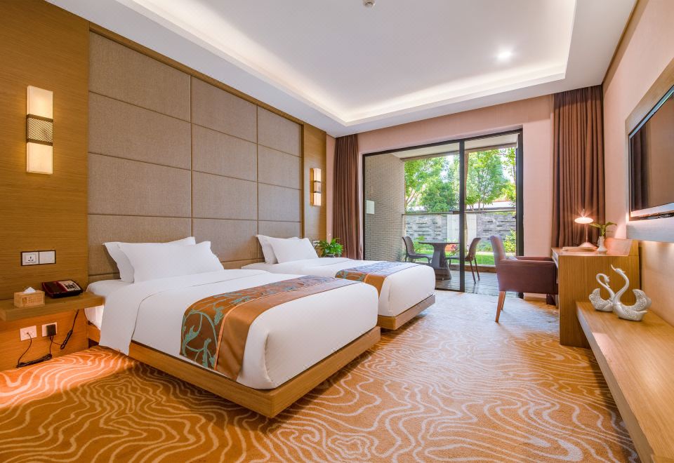 스린쉬안 홀리데이 인의 아름다운 정원 이미지