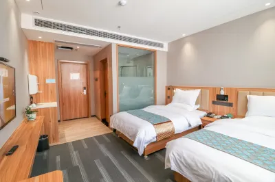 Rizhao Shiweitian Business Hotel Hotel di Stasiun Bis Jarak jauh, Haiqu Park