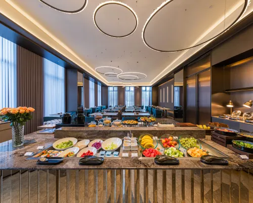 Beijing Houshayu New International Exhibition Center Crystal Orange Hotel Makanan Photos