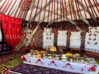 White Felt Tribal Camp