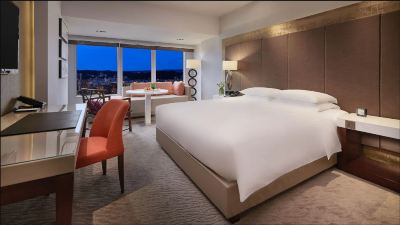 ハイアットグランドクラブデラックスキングサイズベッドルーム グランドハイアット台北の写真