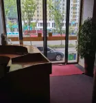 There is a hotel