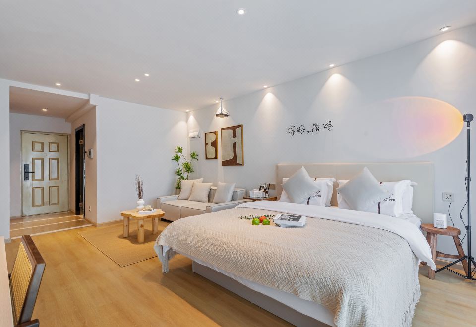 샹핀 서비스 아파트의 아파트형 거실 공간