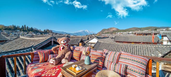 Lijiang pure sunshine · panoramic view of the ancient city and snow mountain Hotels in Lijiang