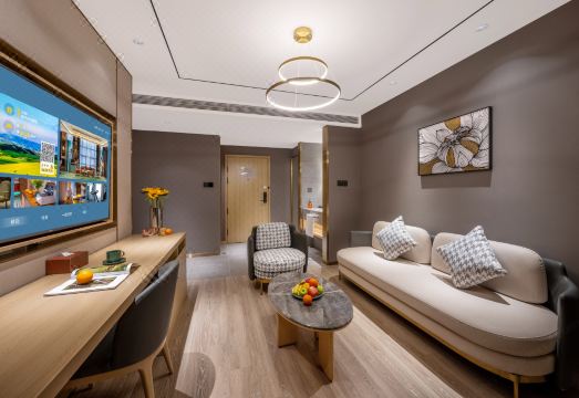 [쥐쯔 호텔의 조식 뷔페 모습]