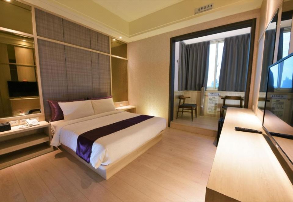 [Yukuntie Hotel의 깔끔하고 아늑한 침실]