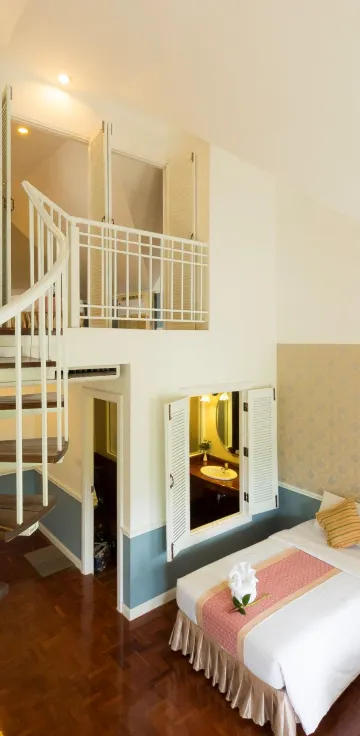 ห้องดีลักซ์สำหรับครอบครัวพร้อมวิวทะเลสาบ