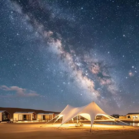 Zhongwei Xingzhou Camp in Tengger Desert