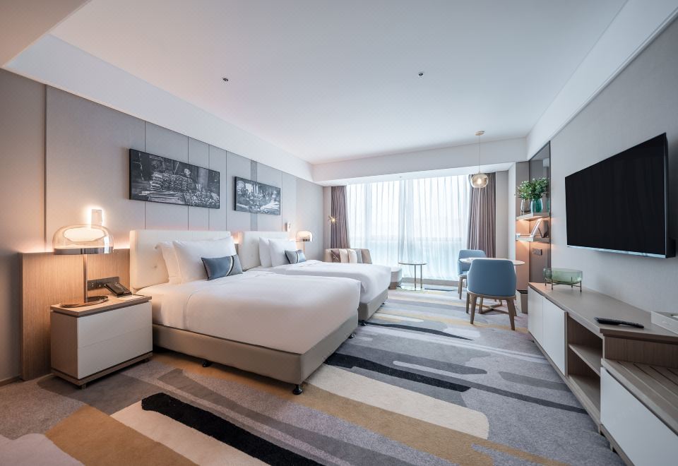 [오크스 청두의 아파트형 주방 공간]