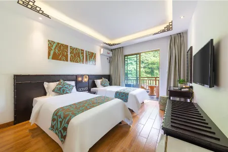 Libo Daqikong Bamboo Garden Boutique Hotel (East Gate Ticket Hall Store of Xiaoqikong Scenic Area) Отели рядом с достопримечательностью «68-Level Drop Waterfall»