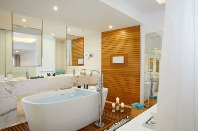 Beachfront Sea View Villa with Jacuzzi Radisson Blu Beach Resort, Milatos Crete Photo