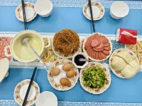 Yunmeng Riverside Homestay (Ergun Wetland Scenic Area) - servizio colazione