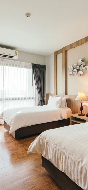 ห้องพักผู้สูงอายุ หรือผู้ใช้รถเข็น 2 เตียง