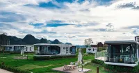 Puzhe Heiwei Guangxing River. Camp between Clouds and Water - parking