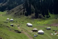 White Felt Tribal Camp