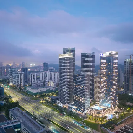 Yuejin Rezen Hotel Apartment‌ Zhuhai International Convention and Exhibition Center Отели рядом с достопримечательностью «Мир без динамики Star Chita»