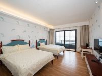 惠州明悦海边主题公寓 - 低奢阳台海景双床房