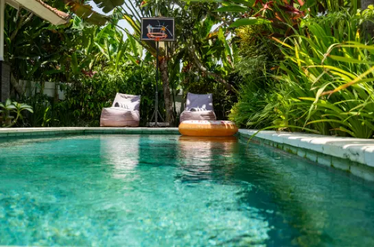 Special Nyepi Offer! Jungle Amaranth Villa Canggu – Exclusive 3BR Retreat with Pool من الخارج Photos