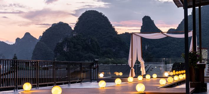 West Building of Flowers Blossomming in Spring Hotéis em Condado de Yangshuo