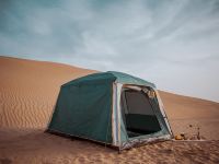 中卫腾格里向往沙漠国际露营基地 - 沙漠露营豪华双人帐篷（公共卫浴）