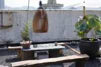 Four rooftop garden youth hostels