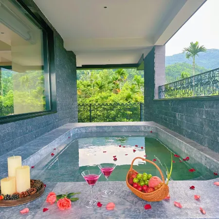 Qixian Miaoshan Shuyan Onsen Villa 360° Wild Luxury Private Hot Spring Resort Guesthouse