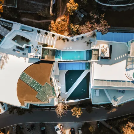 Water flows in moon Hotel