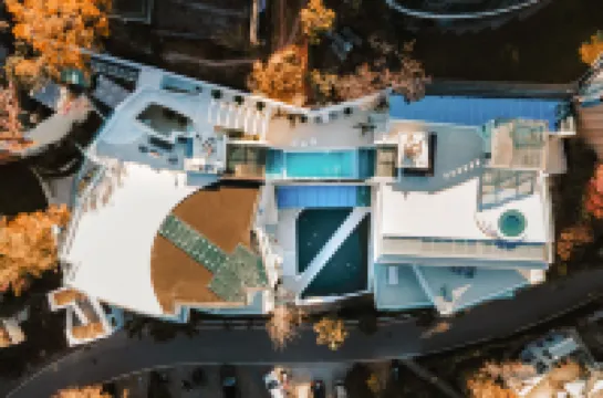 Water flows in moon Hotel