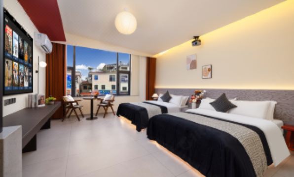 Floral Yanshe | Flick·LotusCrane Smart Art Boutique Stay (Foshan Shunde Qinghui Garden)