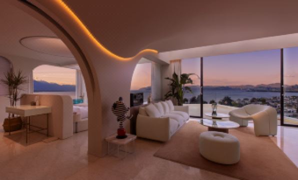 Water flows in moon Hotel