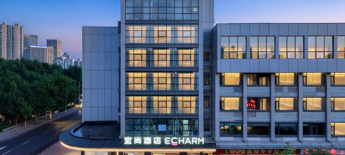 Echarm Hotel (Hefei Huaihe Road Pedestrian Street Xiaoyaojin) โรงแรมในเหอเฟย