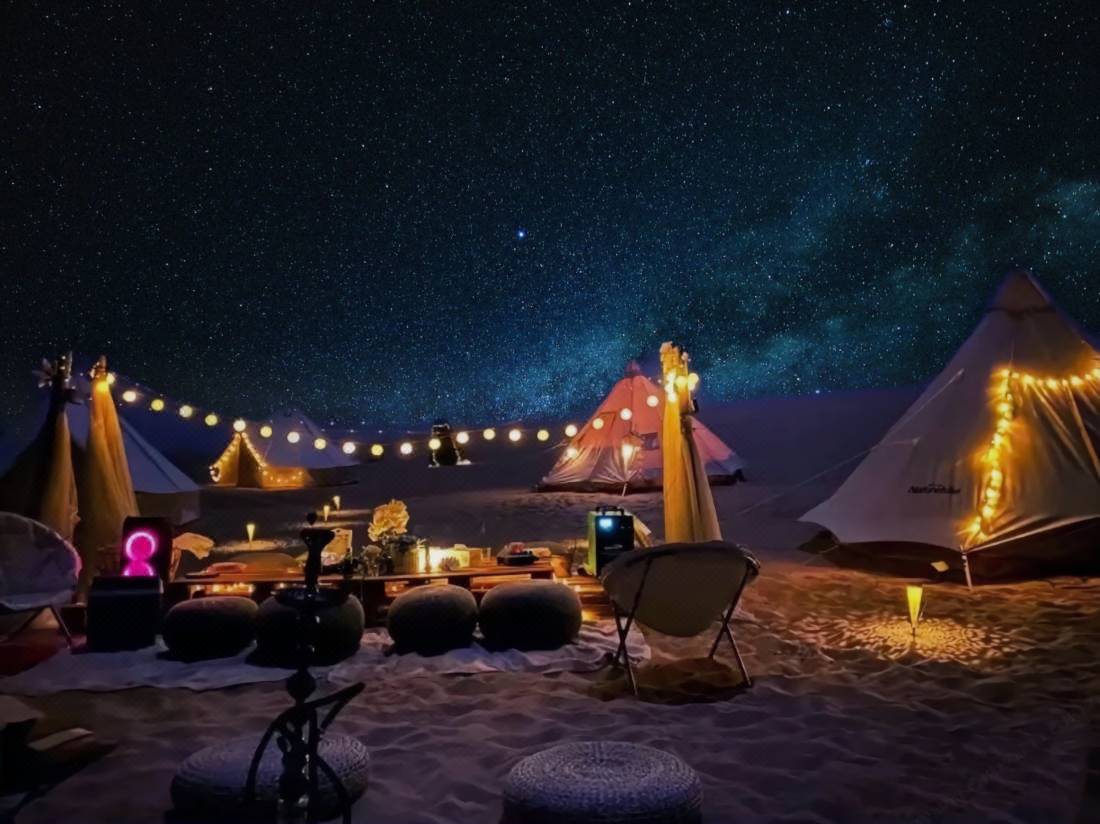 Dunhuang wild luxury desert camping 