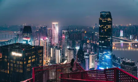 Style INS High-altitude Riverview Hotel (Chongqing Liberation Monument Pedestrian Street Branch)