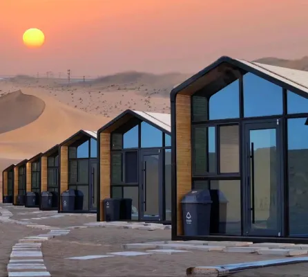 Dunhuang Desert Moon Bay Wild Luxury Desert Camping Starry Sky Hotel