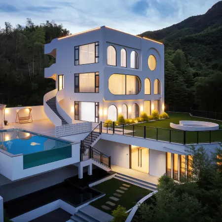Moganshan Qingheli · INS Style Infinity Pool Countryside Fishing Boutique Stay