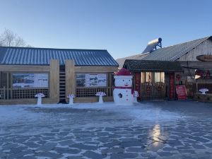 Arctic Village Snowman Chalet