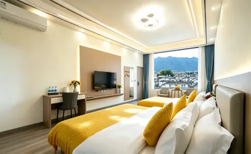 Jinglin Hanshe · Rustic Mountain Isle Leisure Courtyard Boutique Homestay - pemandangan pegunungan
