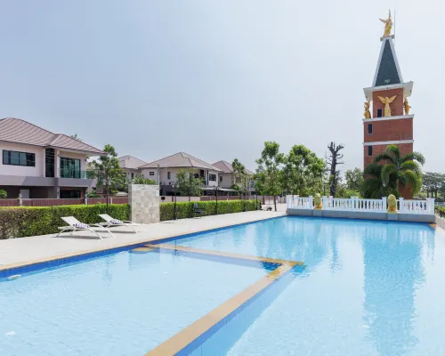 Pattaya town house three bedroom pool villa 【8 minutes drive to floating market + swimming pool】 Hotels near Wat Khao Din Temple