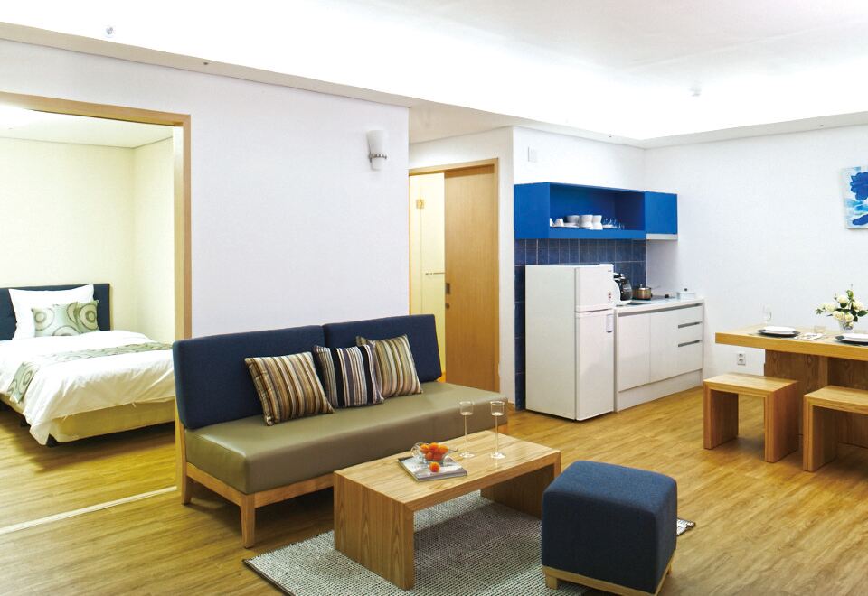 탑스텐 리조트 동강 시스타의 아름다운 동강 뷰 이미지