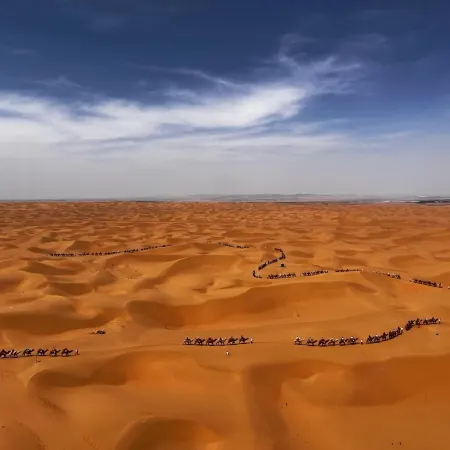 Zhongwei Xingzhou Camp in Tengger Desert