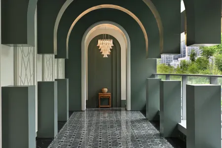 Mozhu Garden Hotel (Sihe Subway Station) Отели рядом с достопримечательностью «Singapore-Sichuan Hi-Tech Innovation Park»