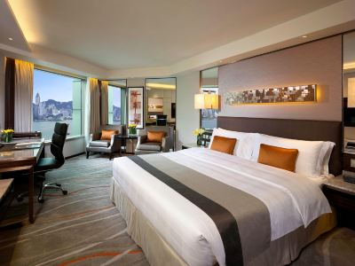 1キングクラシッククラブラウンジアクセススカイラインハーバービュー インターコンチネンタル グランド スタンフォード 香港の写真