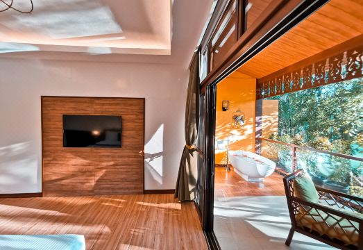 로복 리버 리조트의 아늑한 객실 이미지