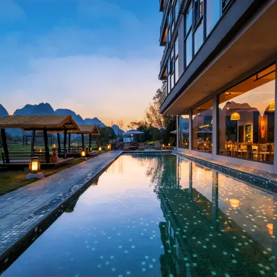 Yangshuo Hetianye Hotel (Ten-Mile Gallery Yulong River) Hotels near Yanbang Climbing Ladder Via Ferrata Outdoor Camp