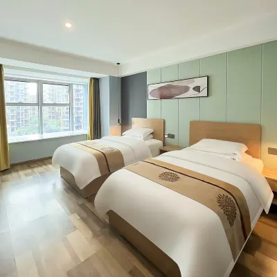 Century Hidden Apartment (Luzhou Wanxianghui) - ห้องครัว