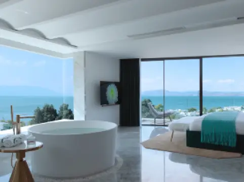 Water flows in moon Hotel