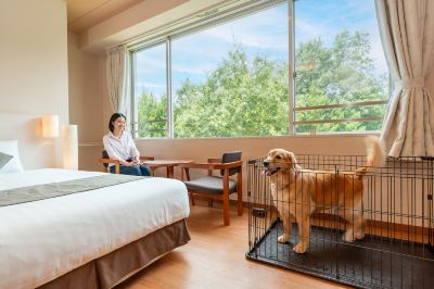 ワンちゃんルーム洋室ツイン（禁煙） 亀の井ホテル 喜連川の写真