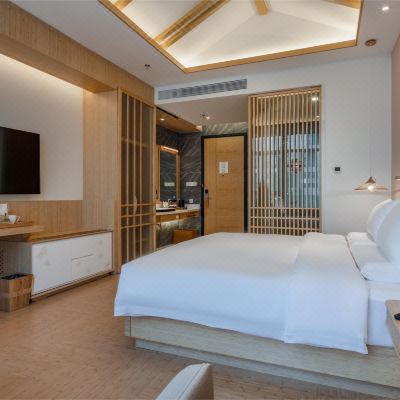 行政大床房（可投屏55寸電視+裸棉床品） 建國璞隱酒店（深圳福田會展中心車公廟店）優惠